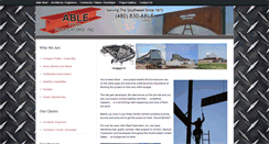 Desktop Screenshot of ablesteel.com
